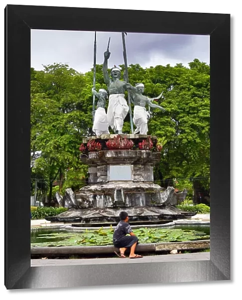Statue in Puputan Badung Field, Denpasar, Bali, Indonesia