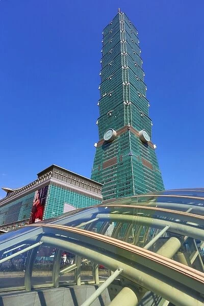 The Taipei 101 skyscraper tower, Taipei, Taiwan