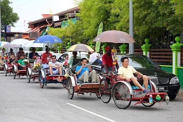 Trishaw rickshaw taxi tour, Georgetown, Penang, Malaysia
