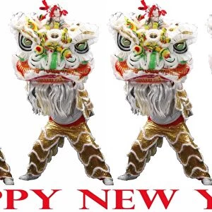 Happy Chinese New Year, Lion Dance souvenir