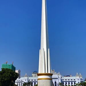 Independence Monument in Maha Bandola Garden park, Yangon, Myanmar