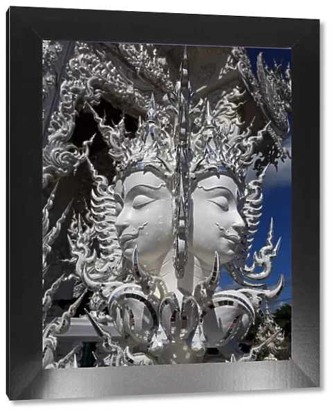 Face decoration at Wat Rong Khun, The White Temple, Buddhist Temple, Chiang Rai, Thailand