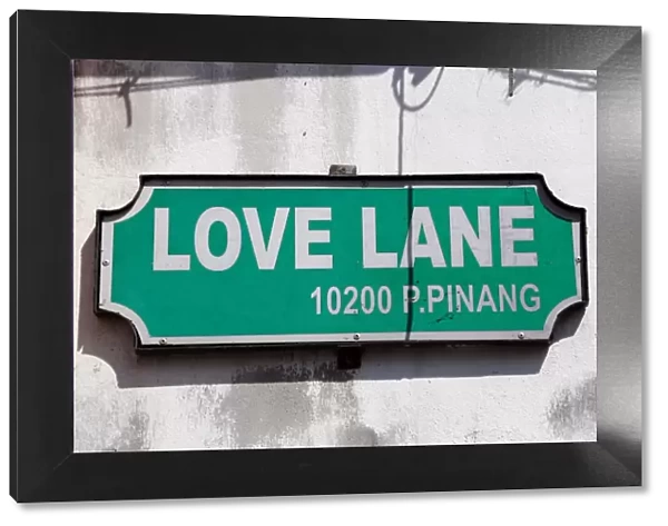 Love Lane Street Sign, Georgetown, Penang, Malaysia