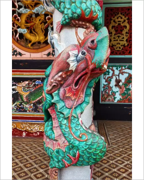 Dragon sculpture decoration in Malacca, Malaysia