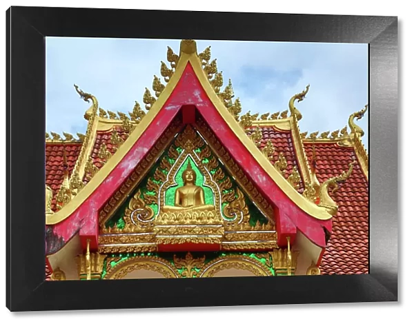 Roof decorations at Wat Si Saket Buddhist Temple, Vientiane, Laos