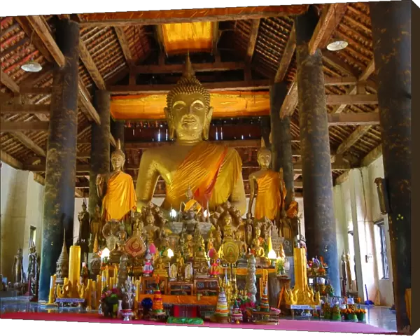 Buddha Statue at Vat Visoun (aka Wat Wisunalat) Temple, Luang Prabang, Laos