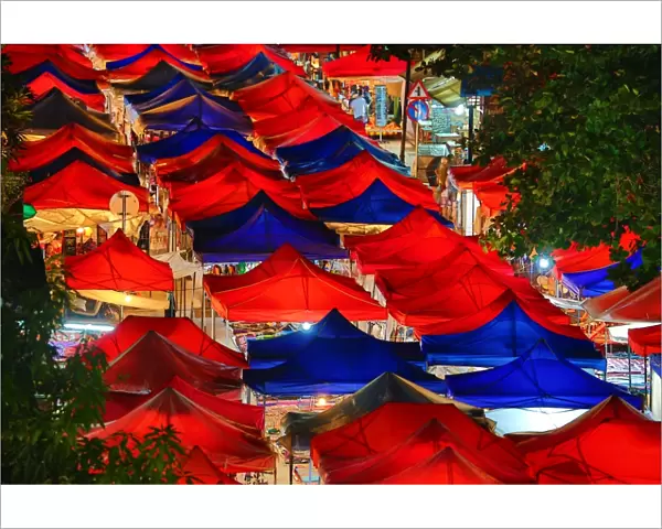 Night Market street market in Luang Prabang, Laos