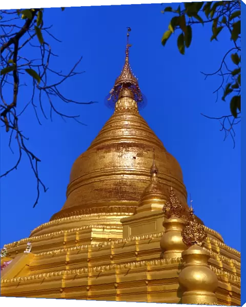 The gold stupa of Kuthodaw Pagoda, Mandalay, Myanmar (Burma)