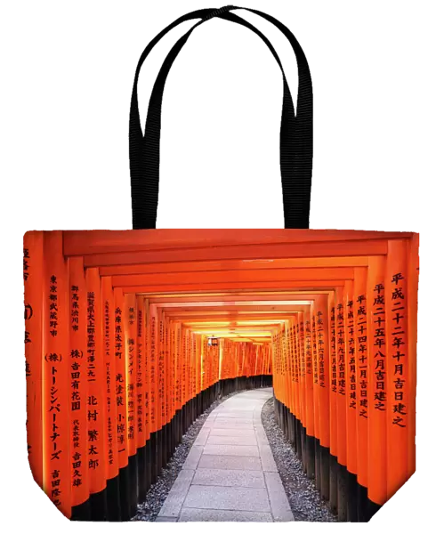 Senbon tunnel of Torii gates, Fushimi Inari shrine, Kyoto, Japan