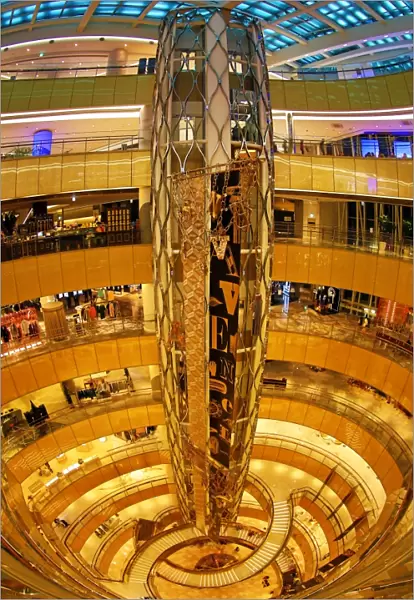 The Lotte World Avenuel Mall interior at the Lotte World Tower in Jamsil in Seoul, Korea