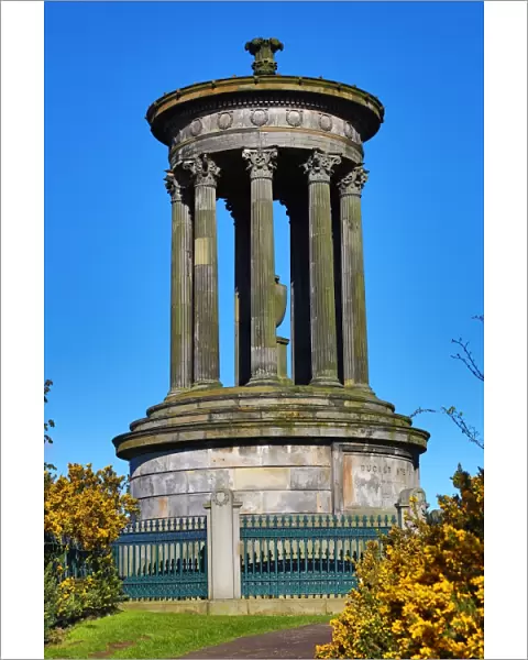 The Dugald Stewart Monument on Calton Hill in Edinburgh, Scotland, United Kingdom