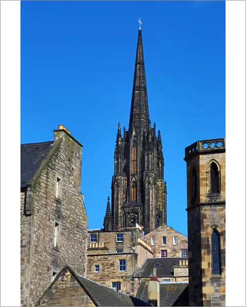 Spire of The Hub, formerly, the Victoria Hall and Highland Tolbooth St. Johns Church