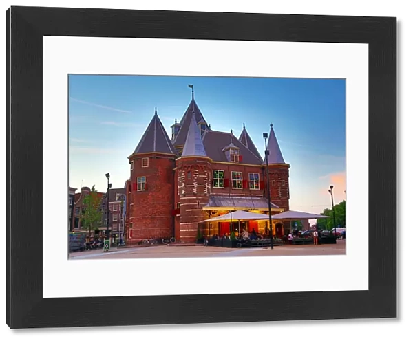 In De Waag, 15th century city gate which is now a restaurant in Nieuwmarkt Square