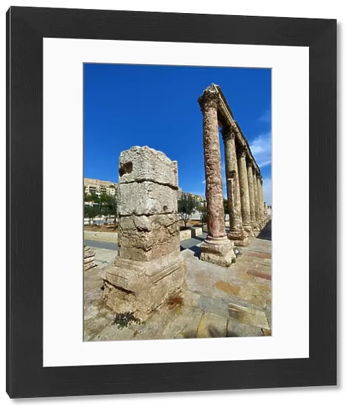 Pillars on the Hashemite Plaza in the Old City, Amman, Jordan