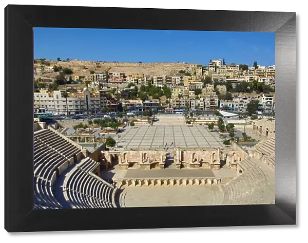 Roman theatre on the Hashemite Plaza in the Old City, Amman, Jordan