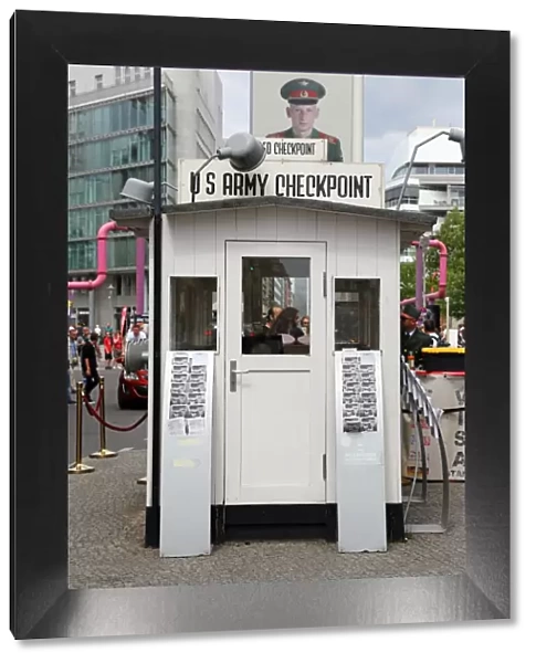 US Army Checkpoint Charlie border crossing in Berlin, Germany