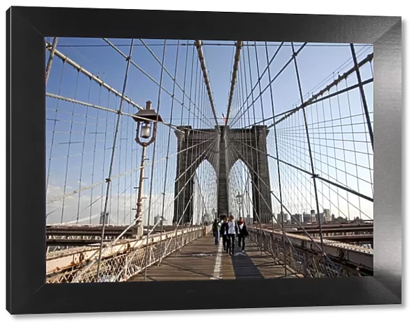 Brooklyn Bridge in New York, America, USA