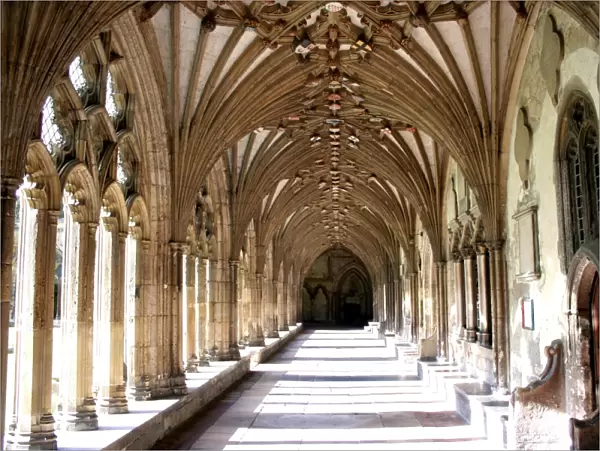 Cloisters of Canterbury Cathedral, Canterbury, Kent, England