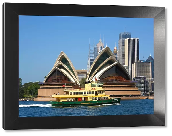 Sydney Opera House and a ferry, Sydney, New South Wales, Australia