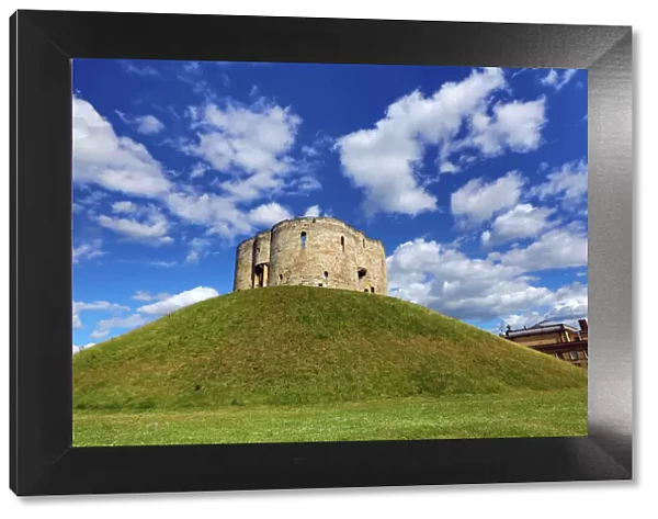Cliffords Tower at York Castle in York, Yorkshire, England