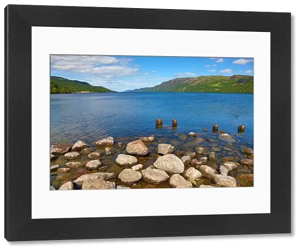 Loch Ness in the Scottish Highlands from Fort Augustus, Scotland