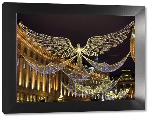 Angel Christmas lights switched on in Regent Street, London