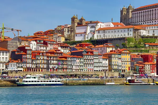 The city of Porto, the cathedral and the River Douro, Portugal