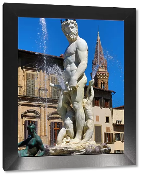 Fountain of Neptune in the Piazza della Signoria, Florence, Italy