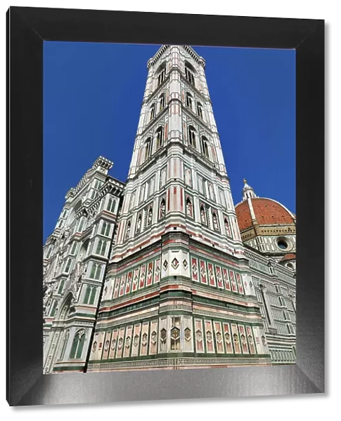 Giottos Bell Tower and the Duomo, the Cathedral of Santa Maria del Fiore, Florence