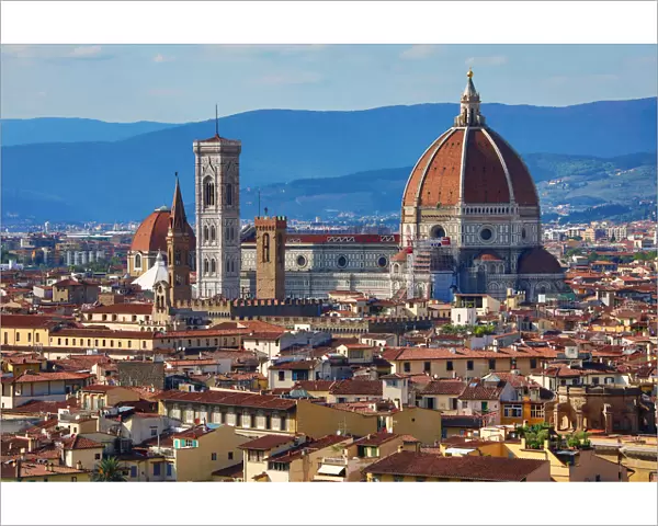 City skyline view and the Duomo, Florence, Italy