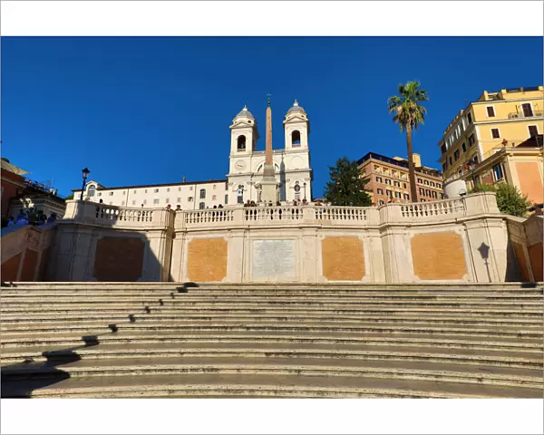 The Spanish Steps and the Trinita dei Monti church, Rome, Italy