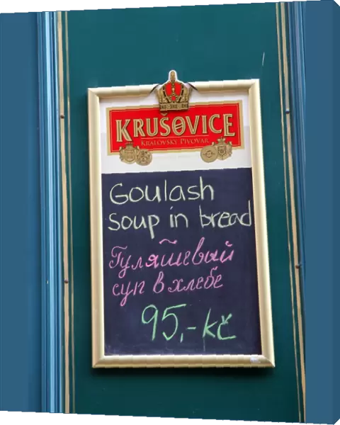 Czech menu