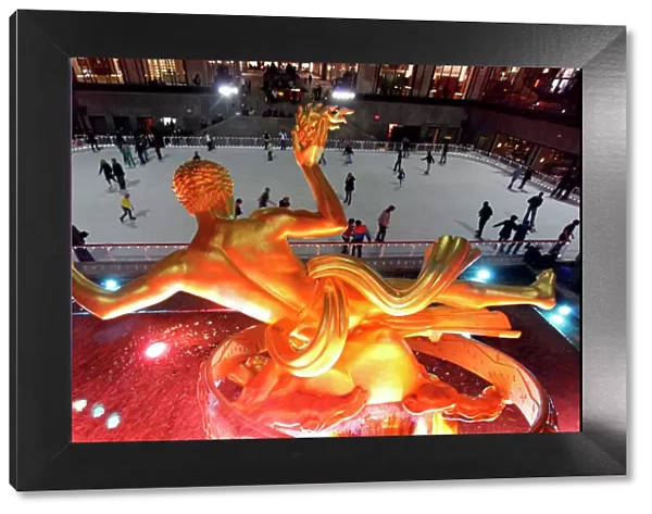 Rockefeller Center ice rink in New York