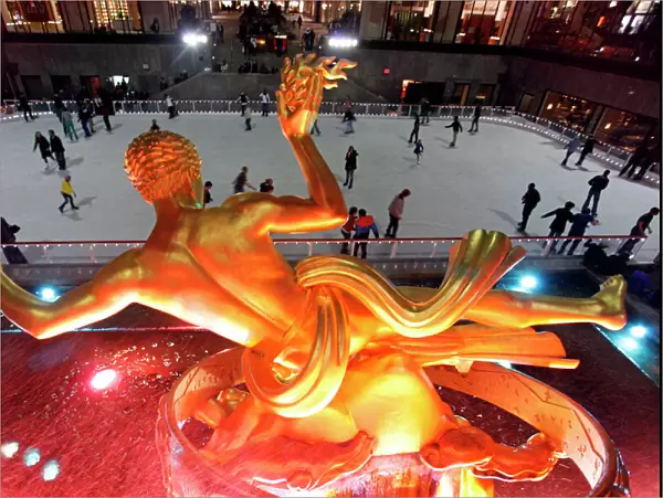Rockefeller Center ice rink in New York
