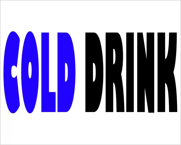 Cold drink fun text mug