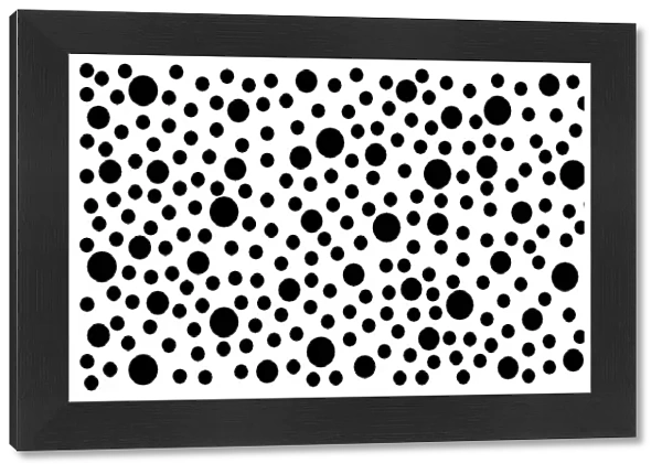 Spot mug covered in black and white spots and circles