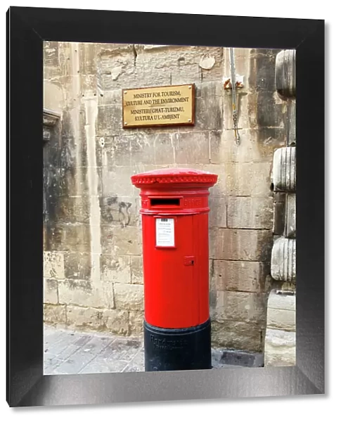 Red English Postbox in Valletta, Malta