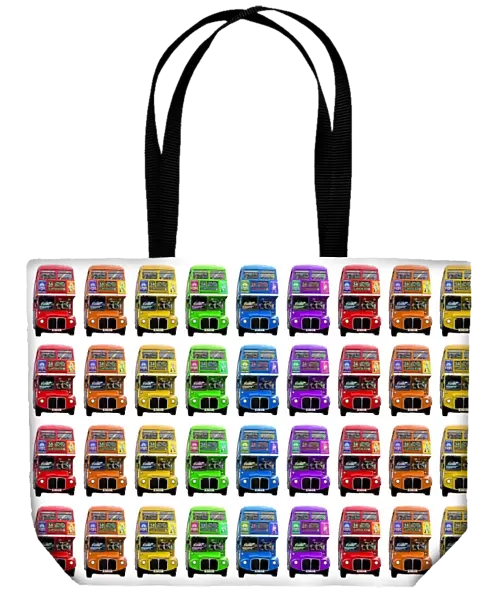 Souvenir Red and Rainbow London Double-Decker Routemaster Bus