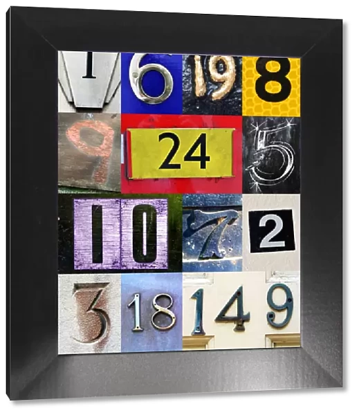 Montage of a number of numbers