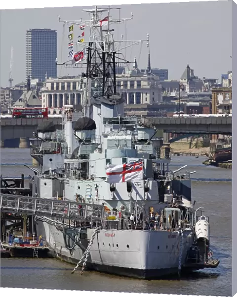 HMS Belfast warship, London