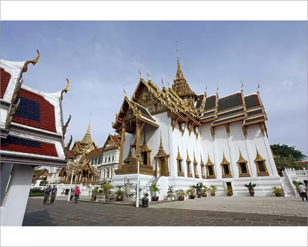 Dusit Maha Prasat Hall at the Grand Palace Complex, Wat Phra Kaew, Bangkok, Thailand