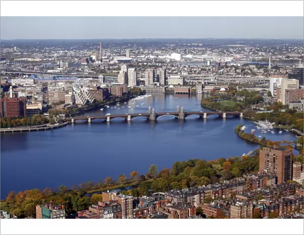 City skyline of Boston, Massachusetts, America