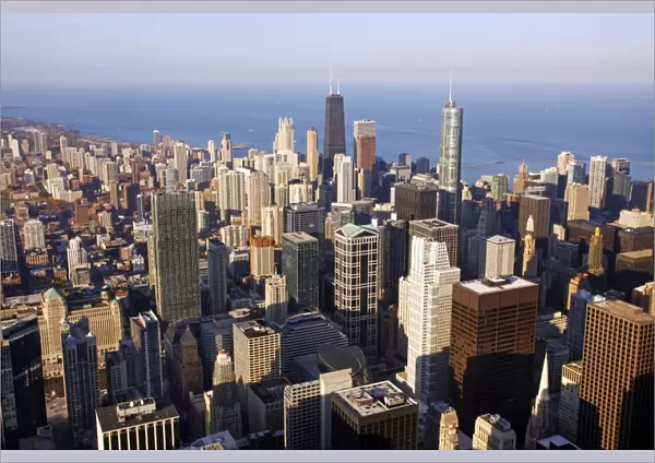 Chicago city skyline, Illinois, America