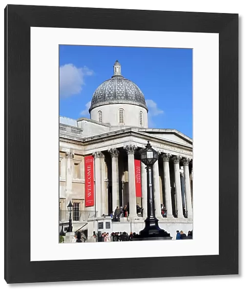 The National Gallery in Trafalgar Square in London