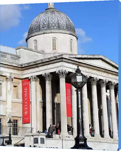 The National Gallery in Trafalgar Square in London