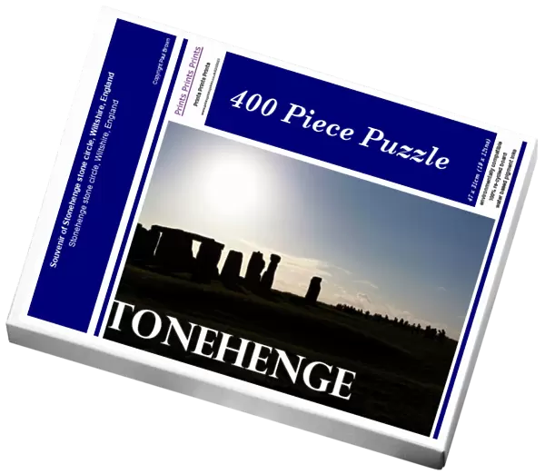 Souvenir of Stonehenge stone circle, Wiltshire, England