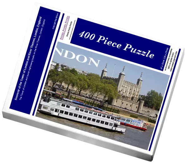 Souvenir of the Tower of London and River Thames, London, England