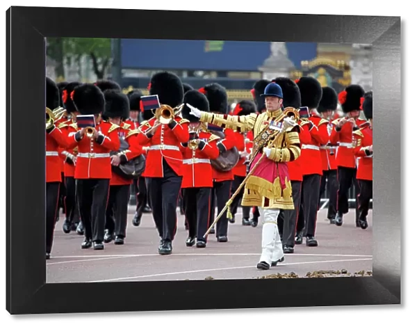 Guardsmen marching at the Queen Elizabeth II Diamond Jubilee Celebrations, London