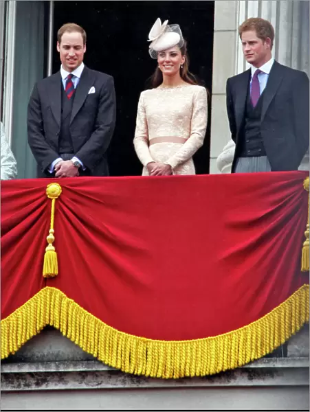 Prince William and Kate, Duke and Duchess of Cambridge at the Queen Elizabeth II Diamond Jubilee Celebrations