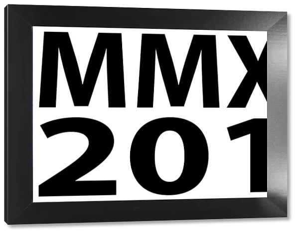 Souvenir 2013 year number design with roman numerals for the date MMXIII